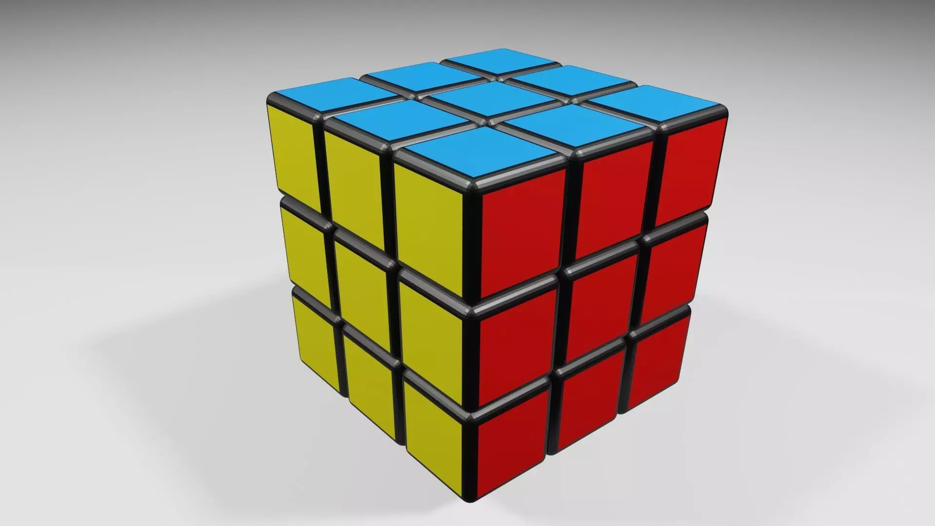3D Rubiks Cube  3D model_0