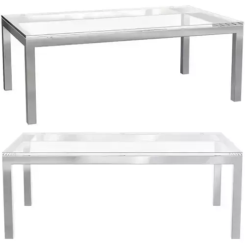 Parsons Clear Glass Top