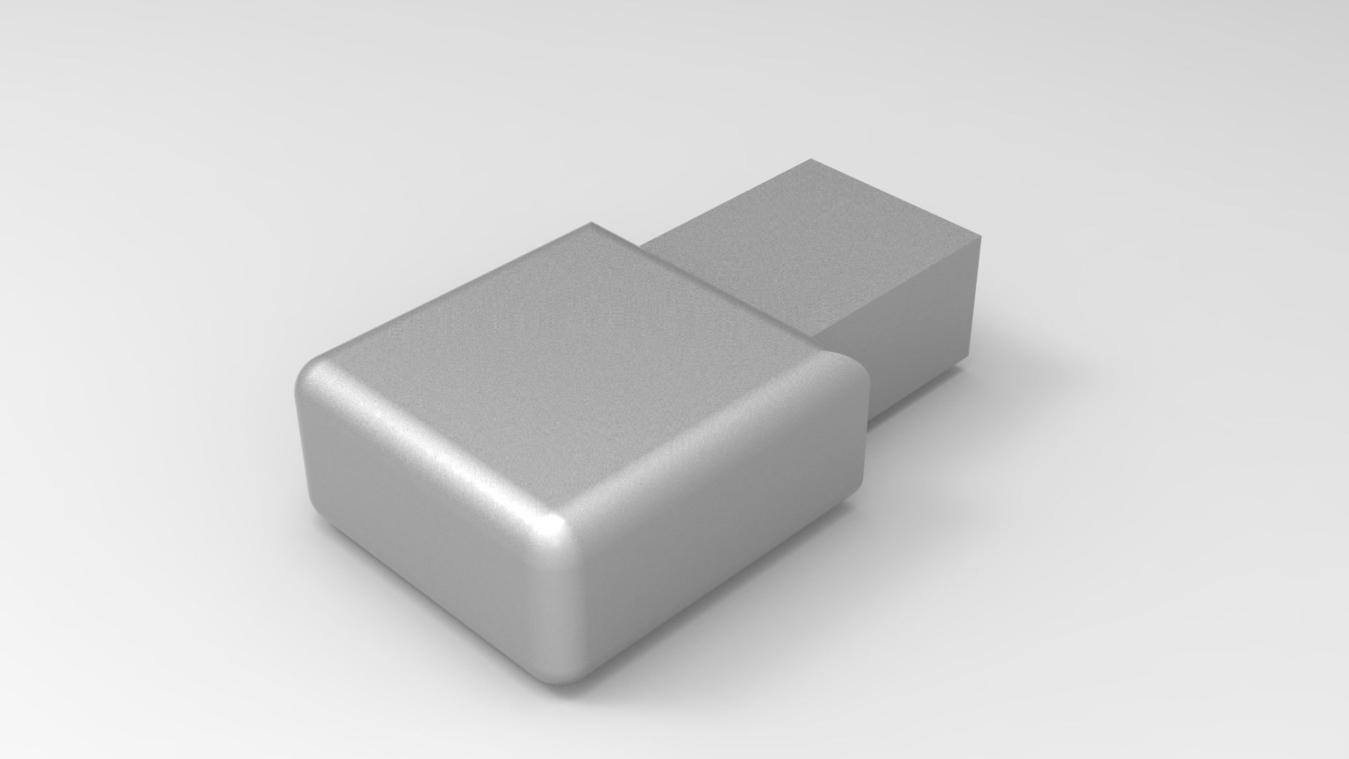 Micro usb 3D model_1