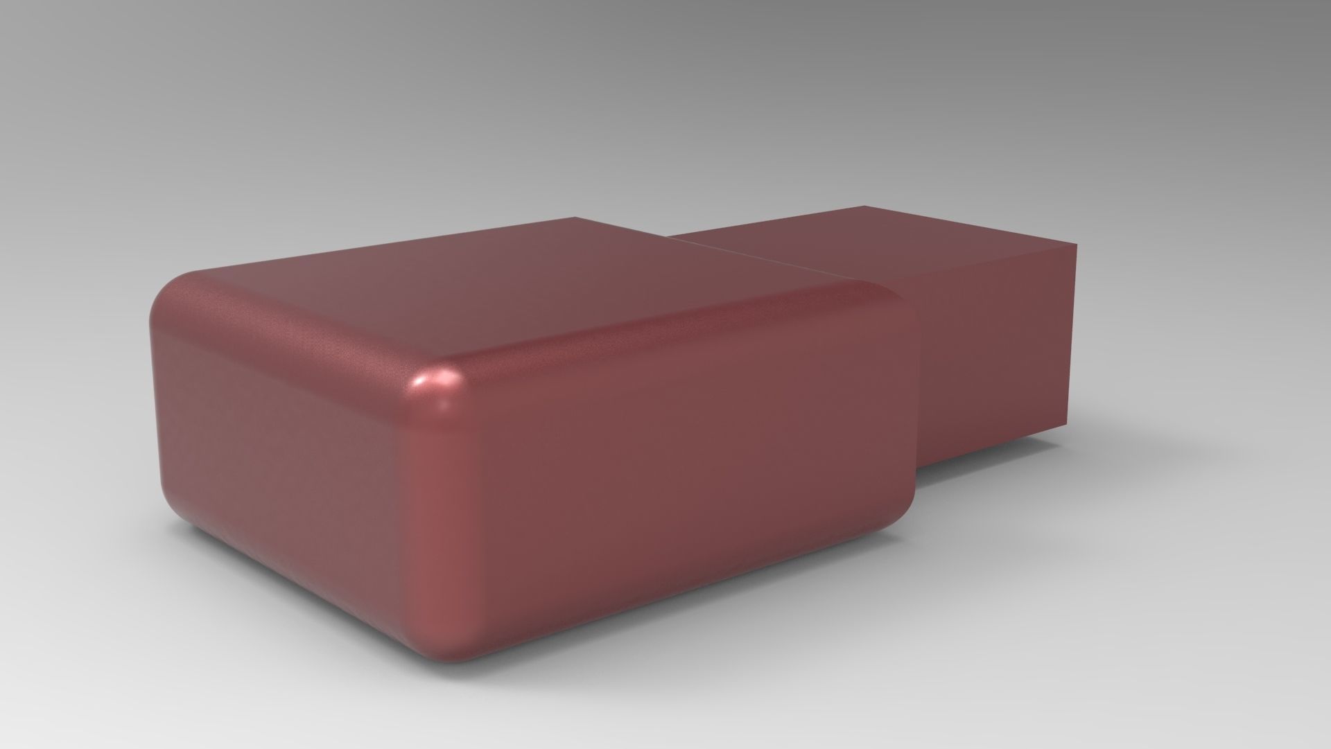 Micro usb 3D model_3