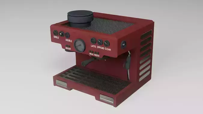Coffee Machine Low-poly 3D model