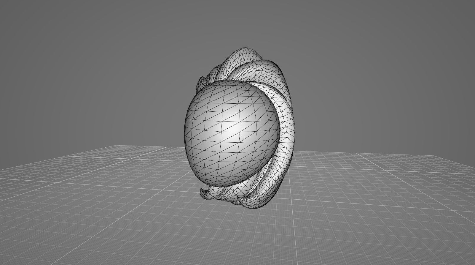 Hairstyle3 penguin mirror Low-poly 3D model_7