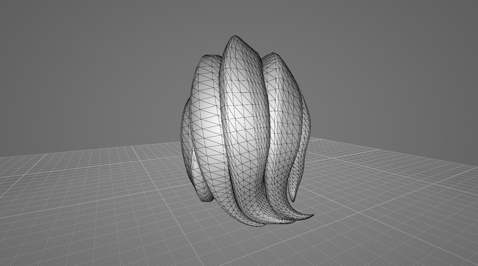 Hairstyle3 penguin mirror Low-poly 3D model_13