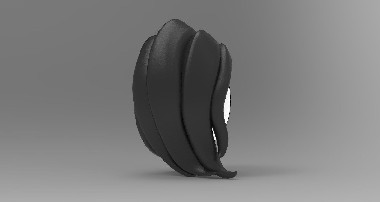 Hairstyle3 penguin mirror Low-poly 3D model_17