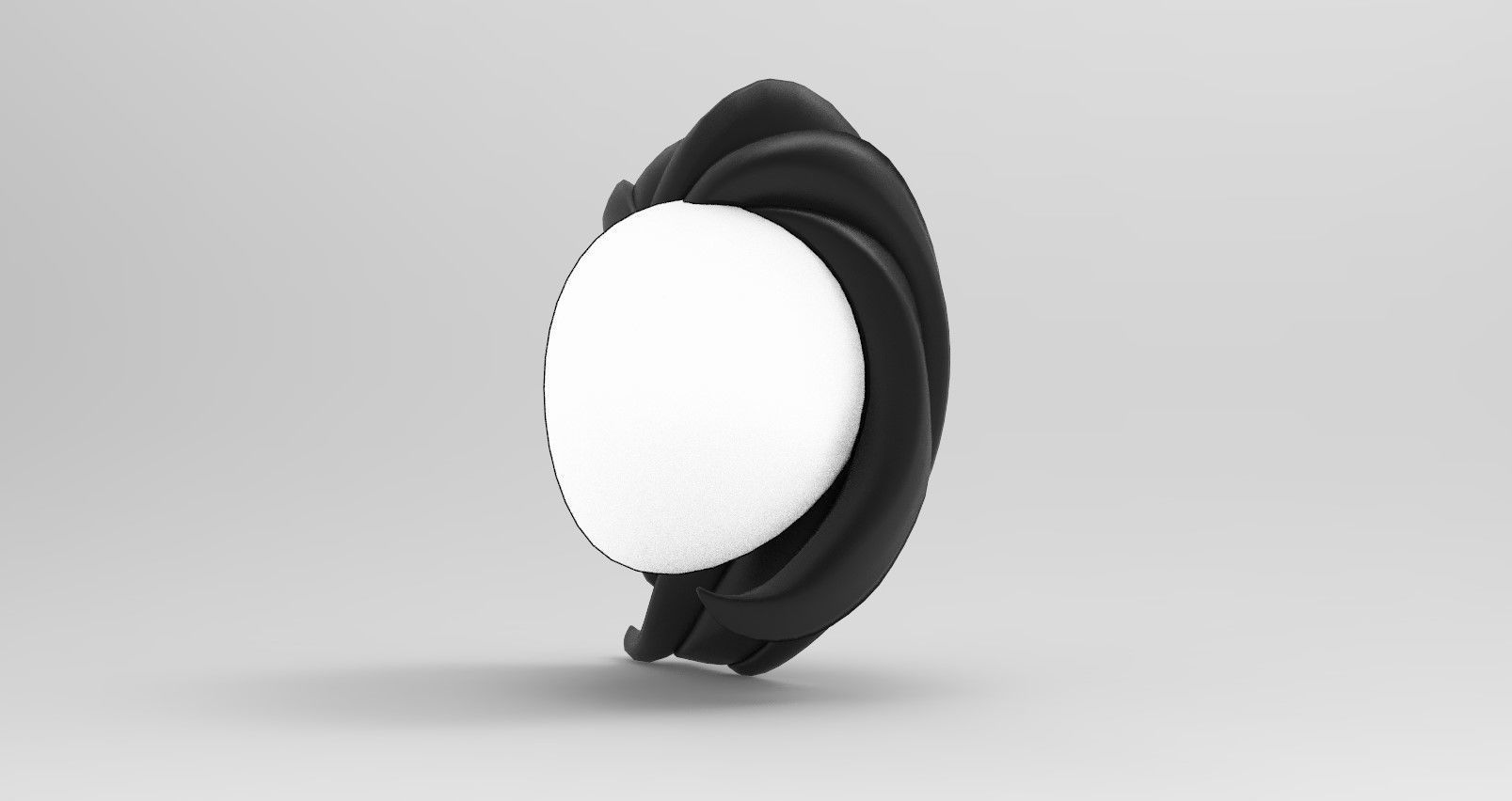 Hairstyle3 penguin mirror Low-poly 3D model_8