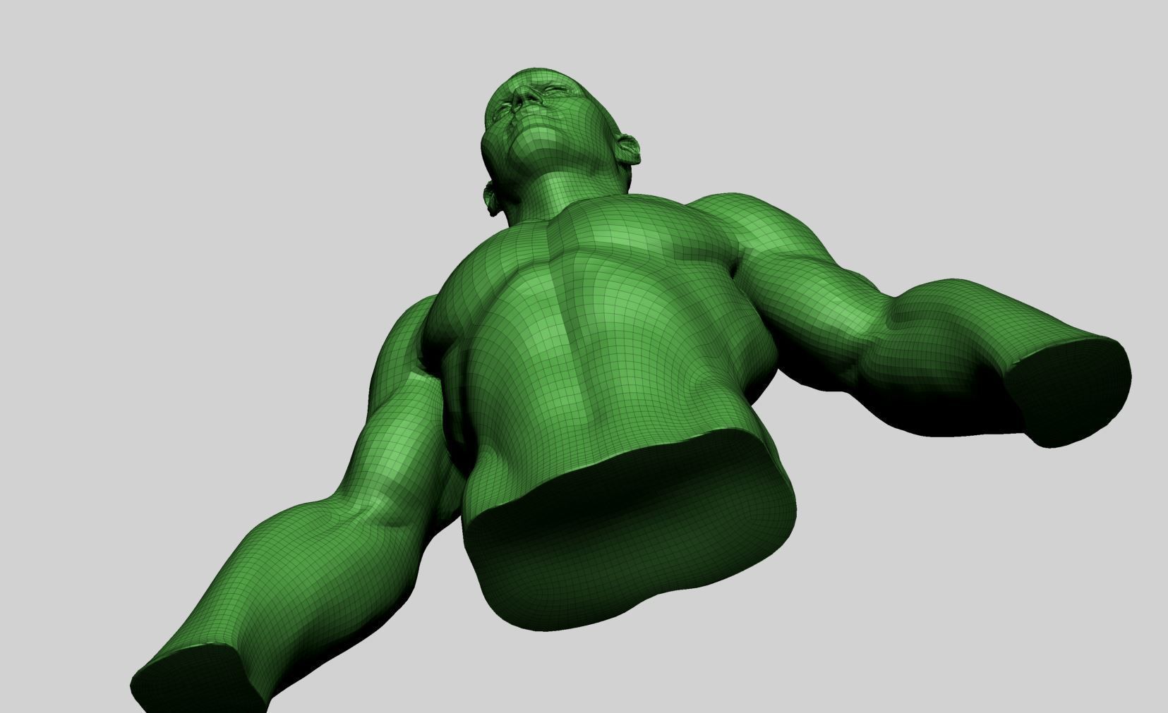 Stylized Male Upper Body 3D model_14