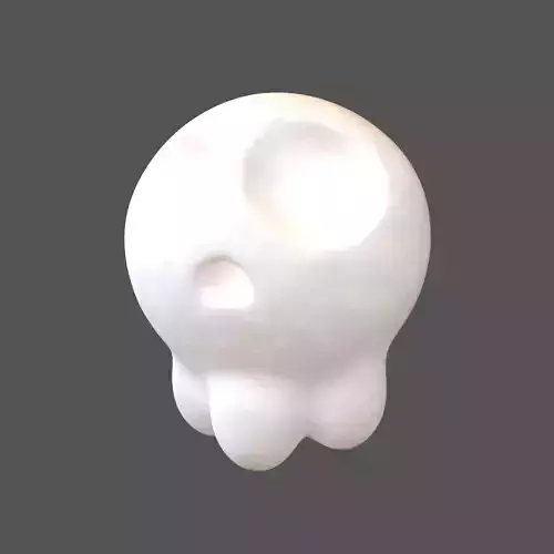Cartoon Skull v1 001