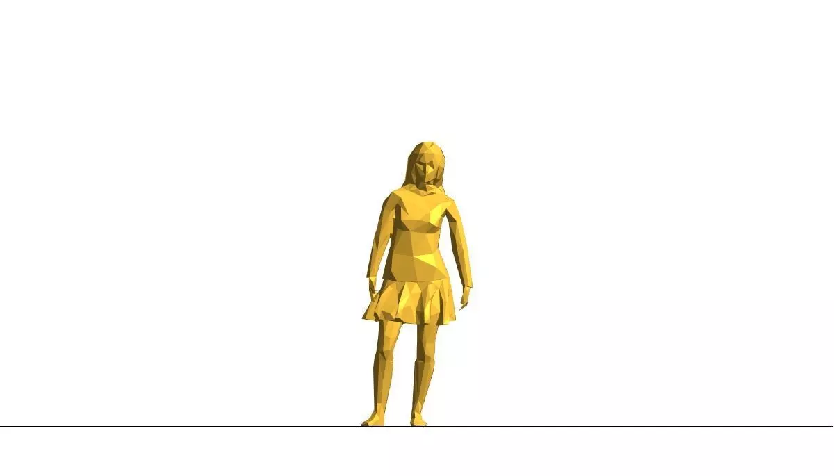 STANDING GIRL Free 3D model