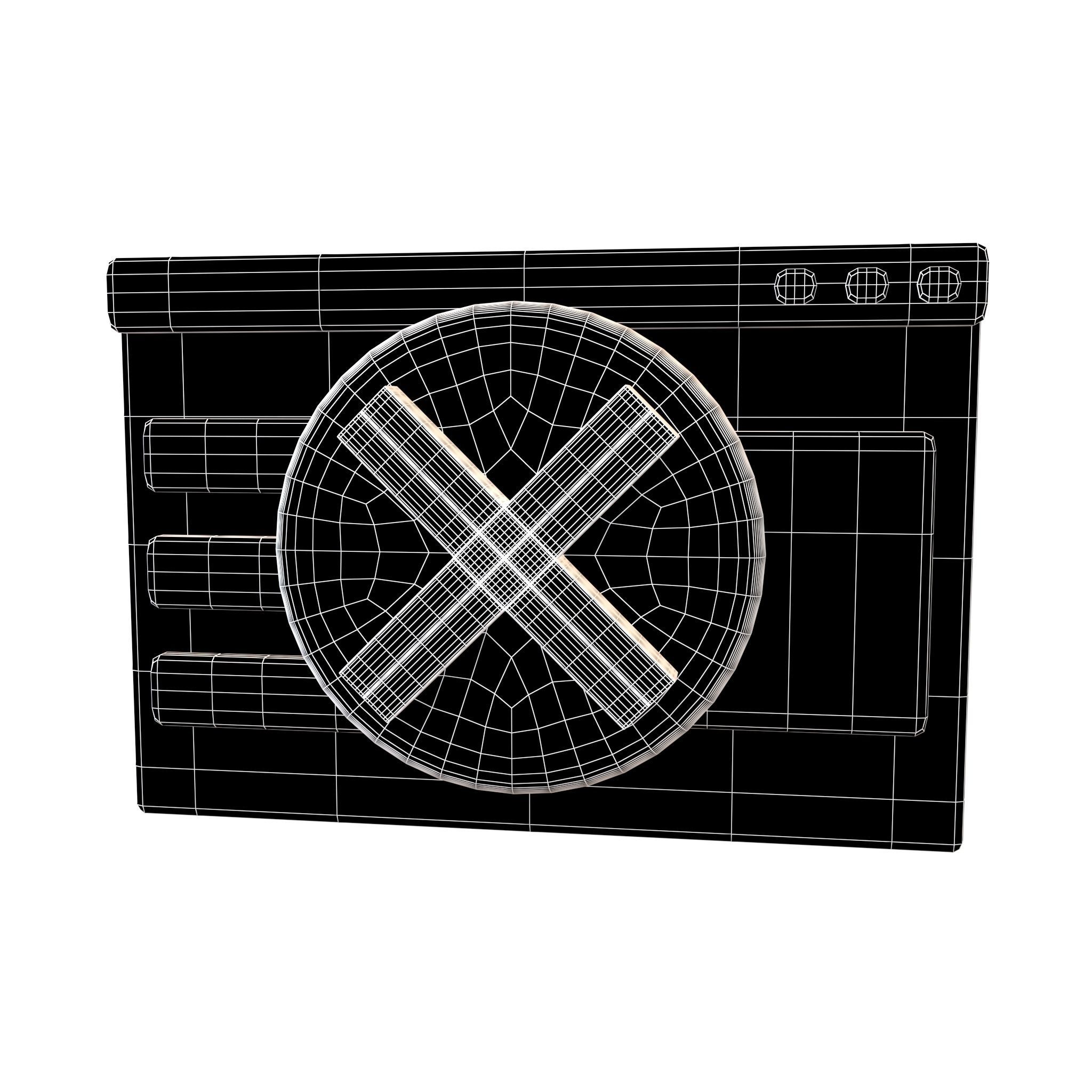 Malicious Website Icon v2 001 Low-poly 3D model_4
