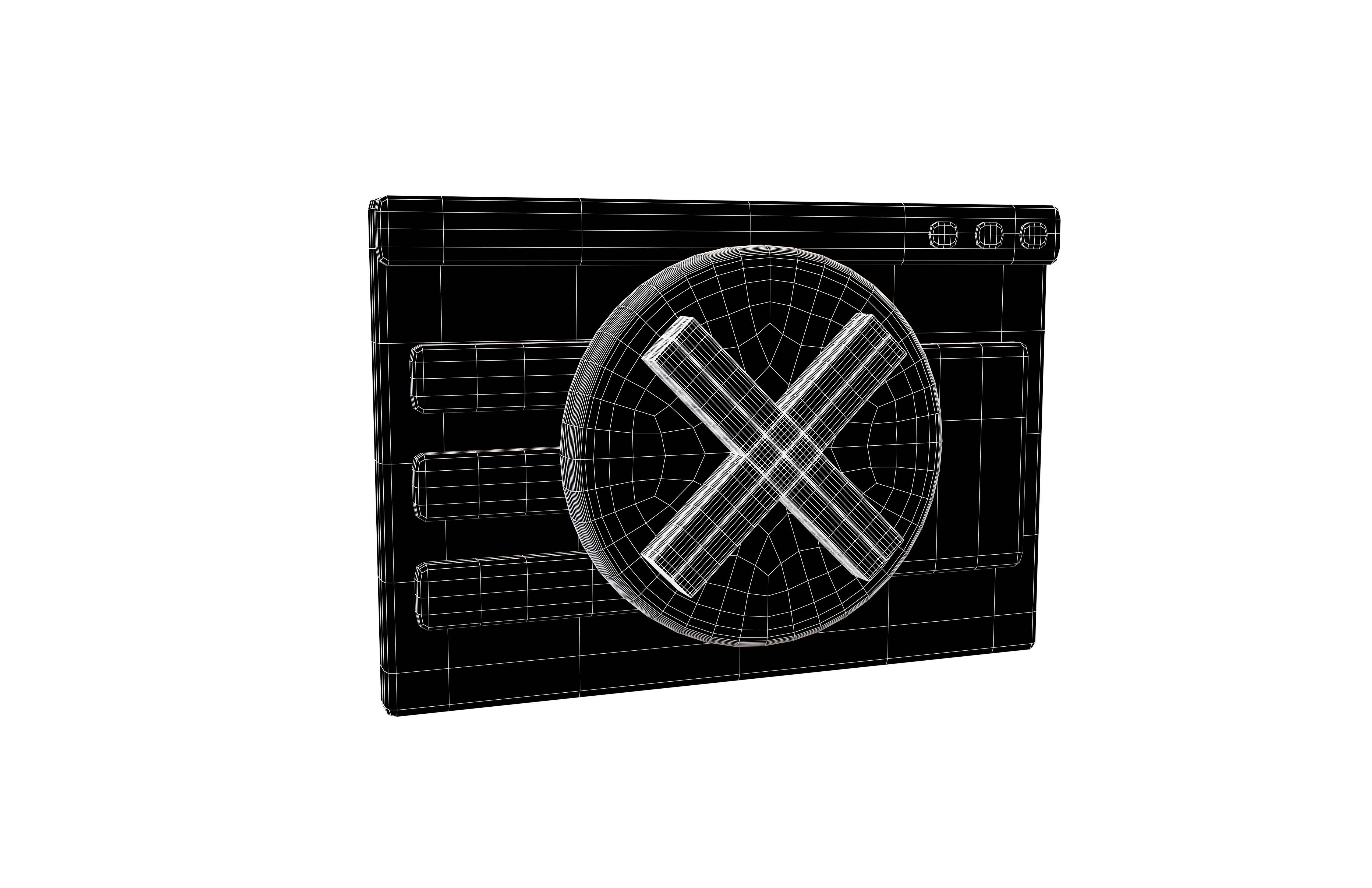 Malicious Website Icon v2 001 Low-poly 3D model_5