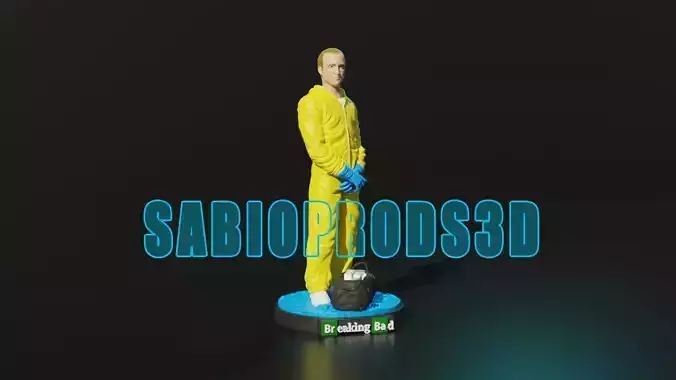 JESSE PINKMAN BREAKING BAD 3DMODEL SABIOPRODS 3D PRINT MODEL