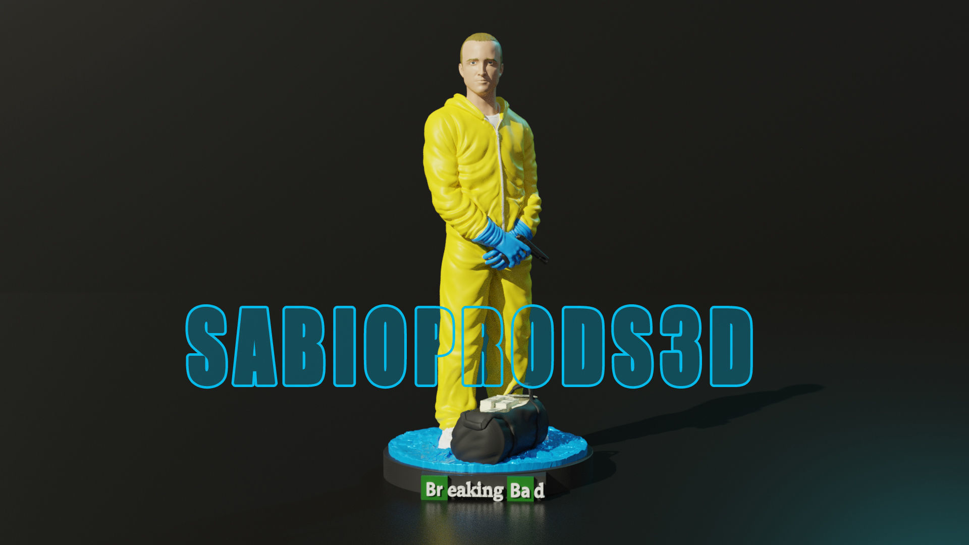 JESSE PINKMAN BREAKING BAD 3DMODEL SABIOPRODS 3D PRINT MODEL 3D print model_2