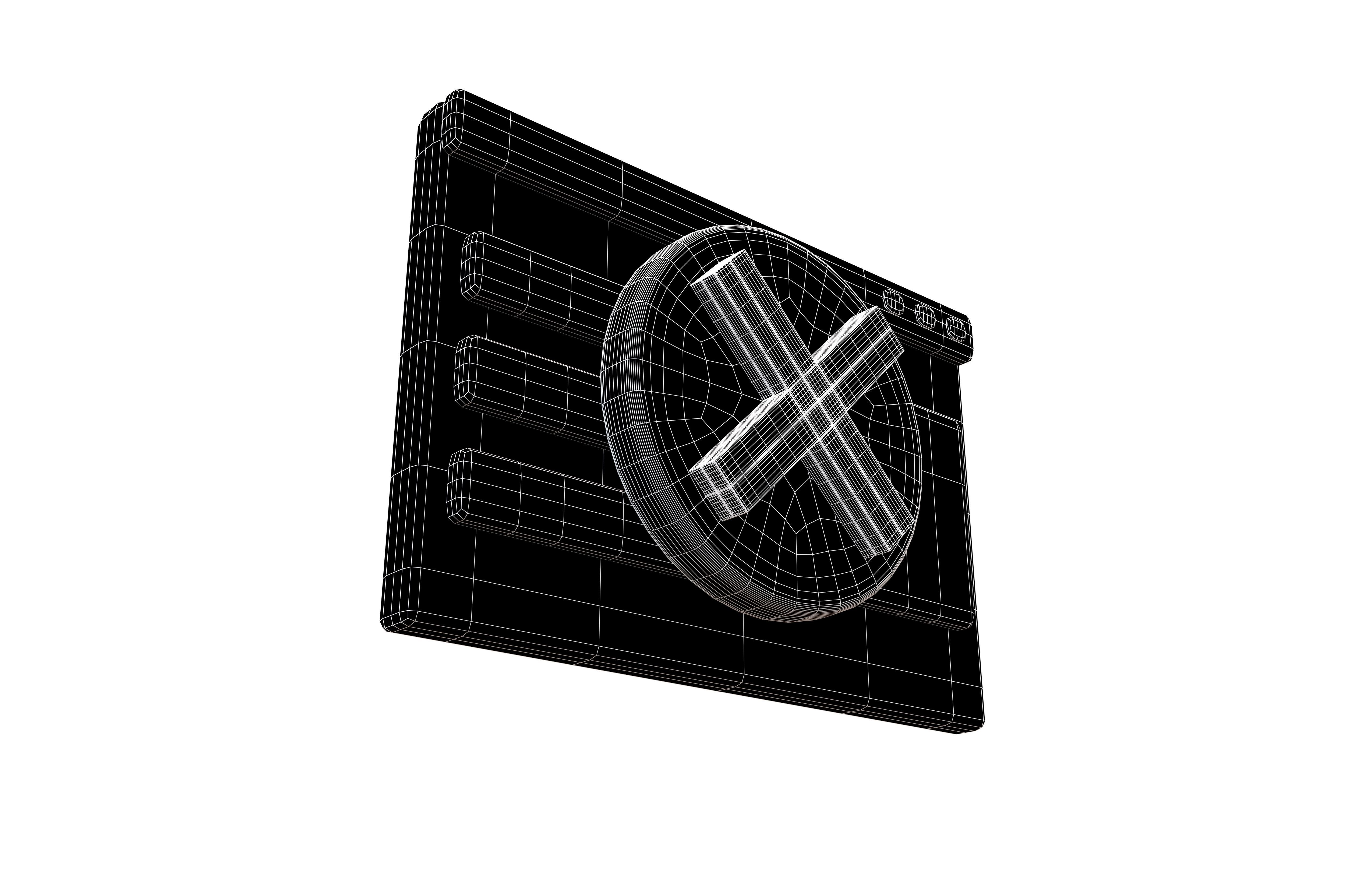 Malicious Website Icon v2 002 Low-poly 3D model_7