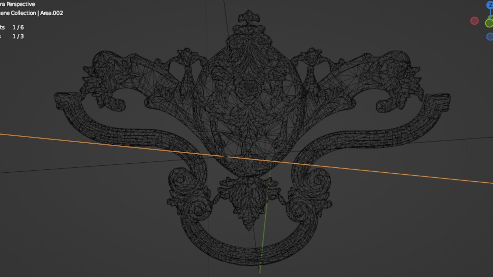 Classic decor ornament 234 3D model_5