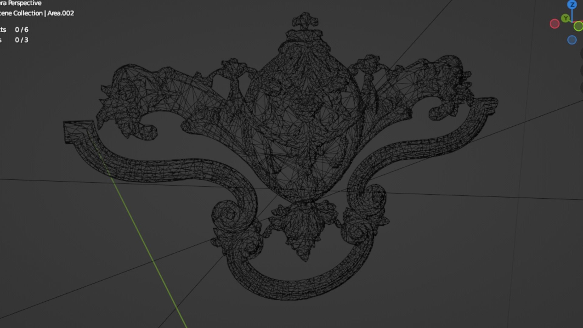 Classic decor ornament 234 3D model_6