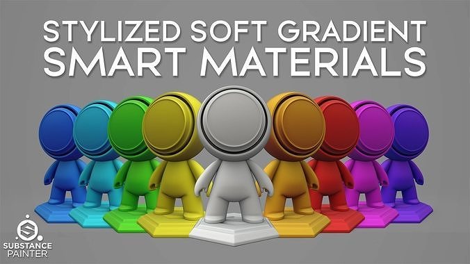 Stylized Soft Gradient Smart Material Free 3D model
