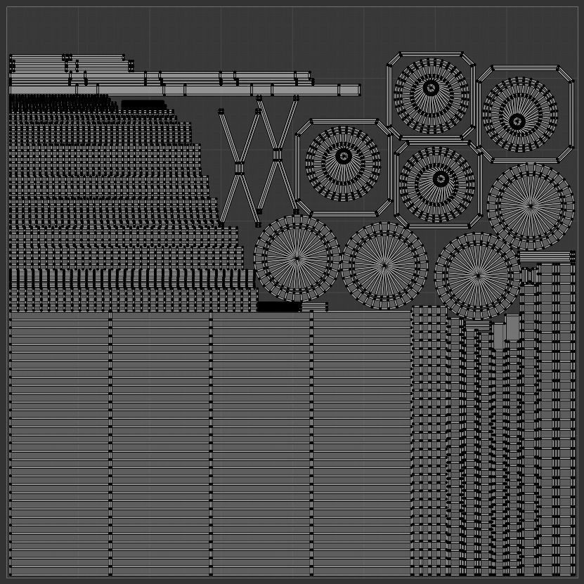 Sci-fi barrel Low-poly 3D model_38