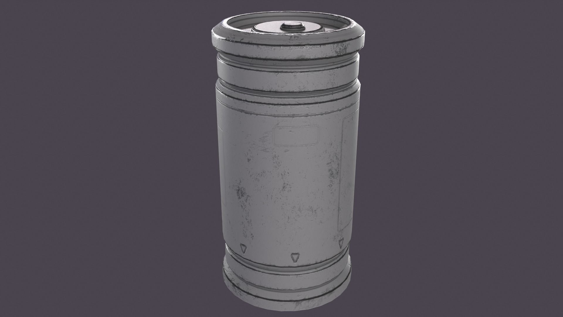 Sci-fi barrel Low-poly 3D model_30