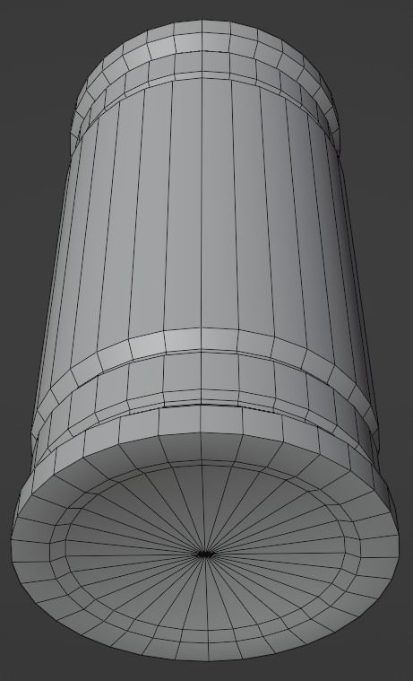 Sci-fi barrel Low-poly 3D model_46