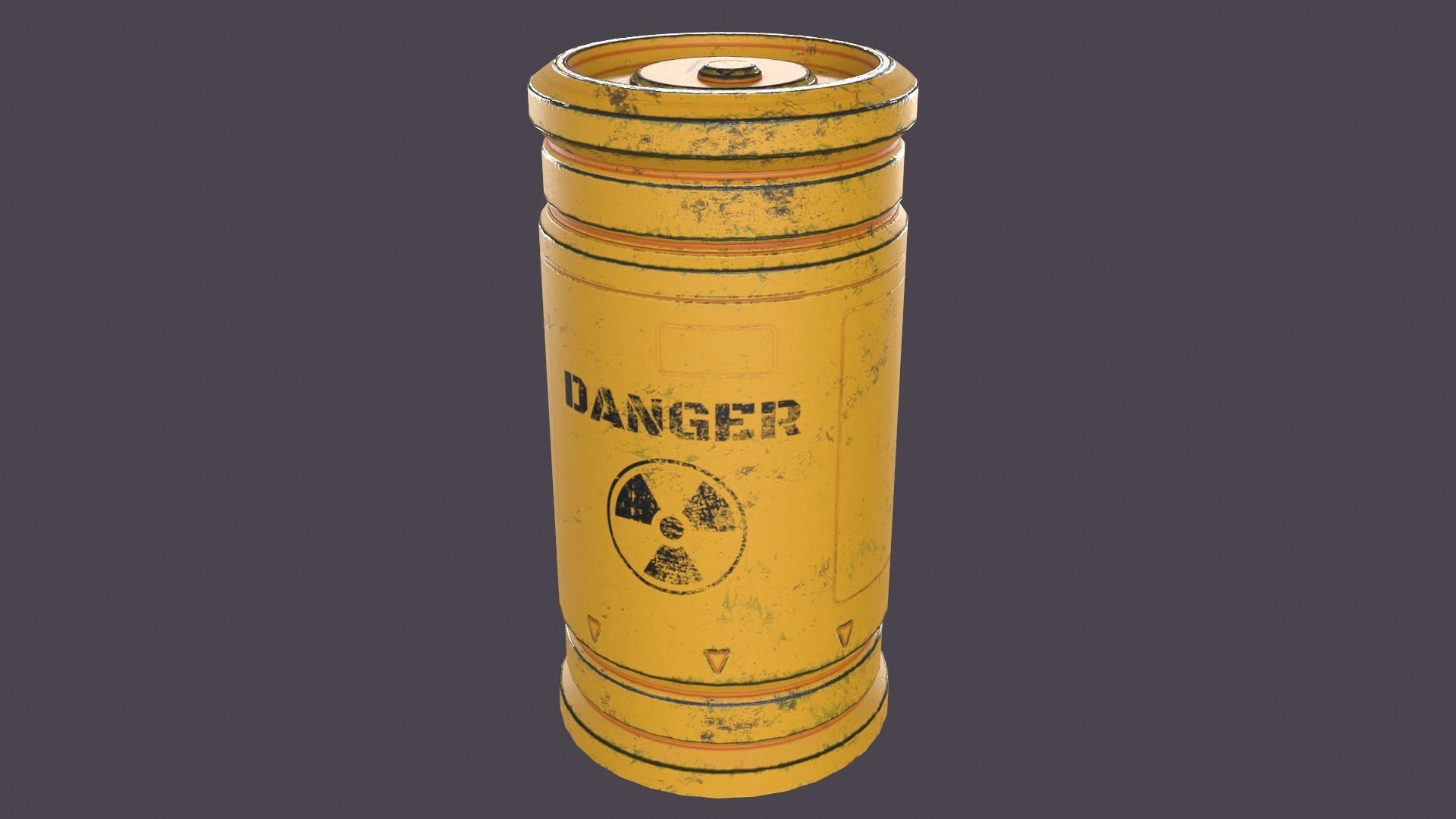 Sci-fi barrel Low-poly 3D model_37