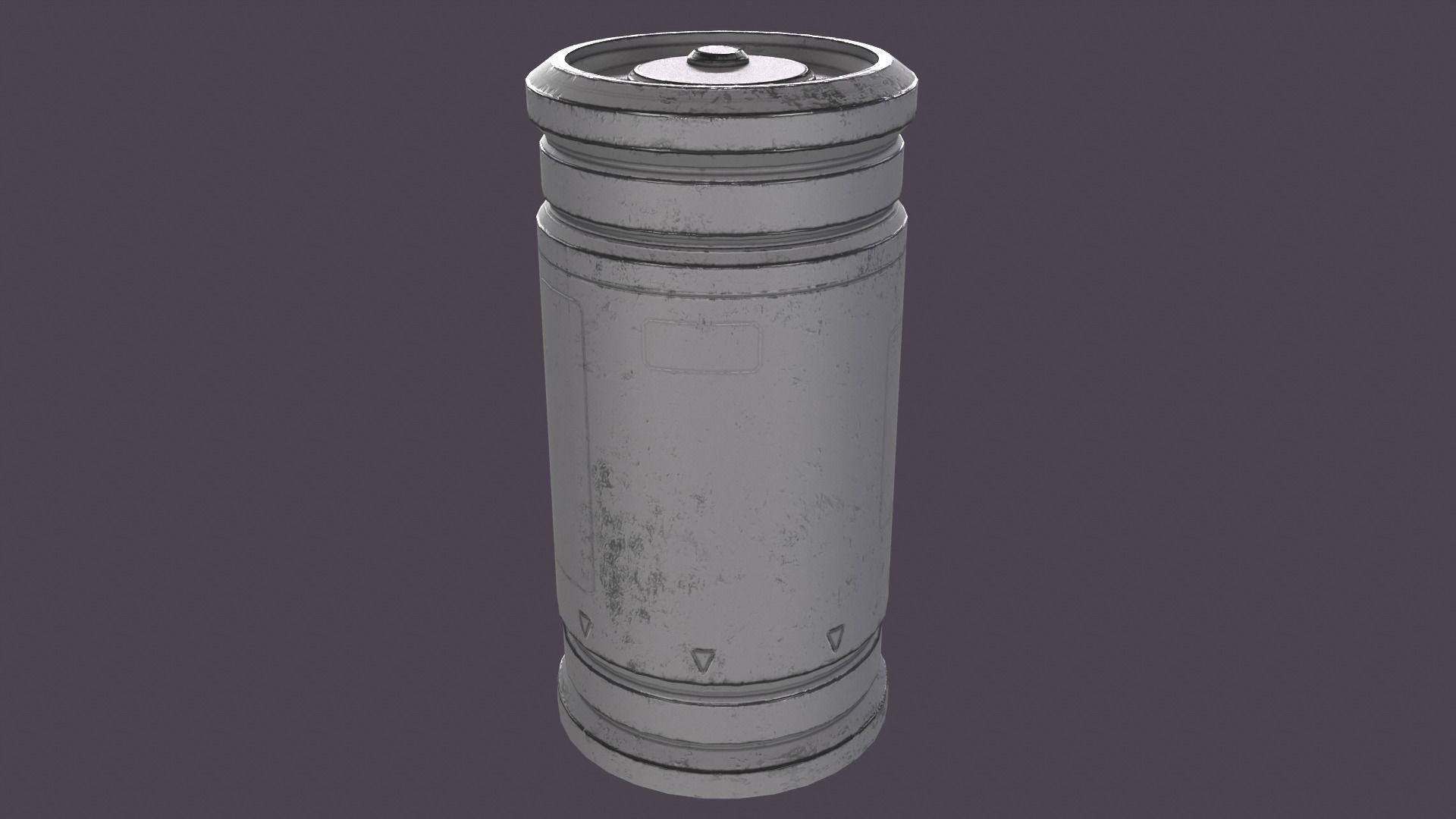 Sci-fi barrel Low-poly 3D model_31