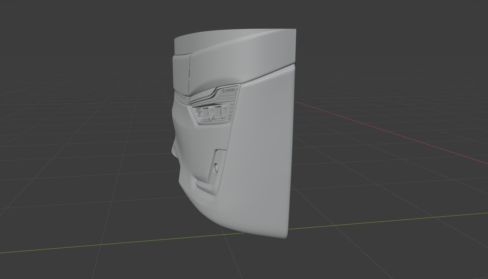 Laksana SR3 Front Bumper 3D model_2