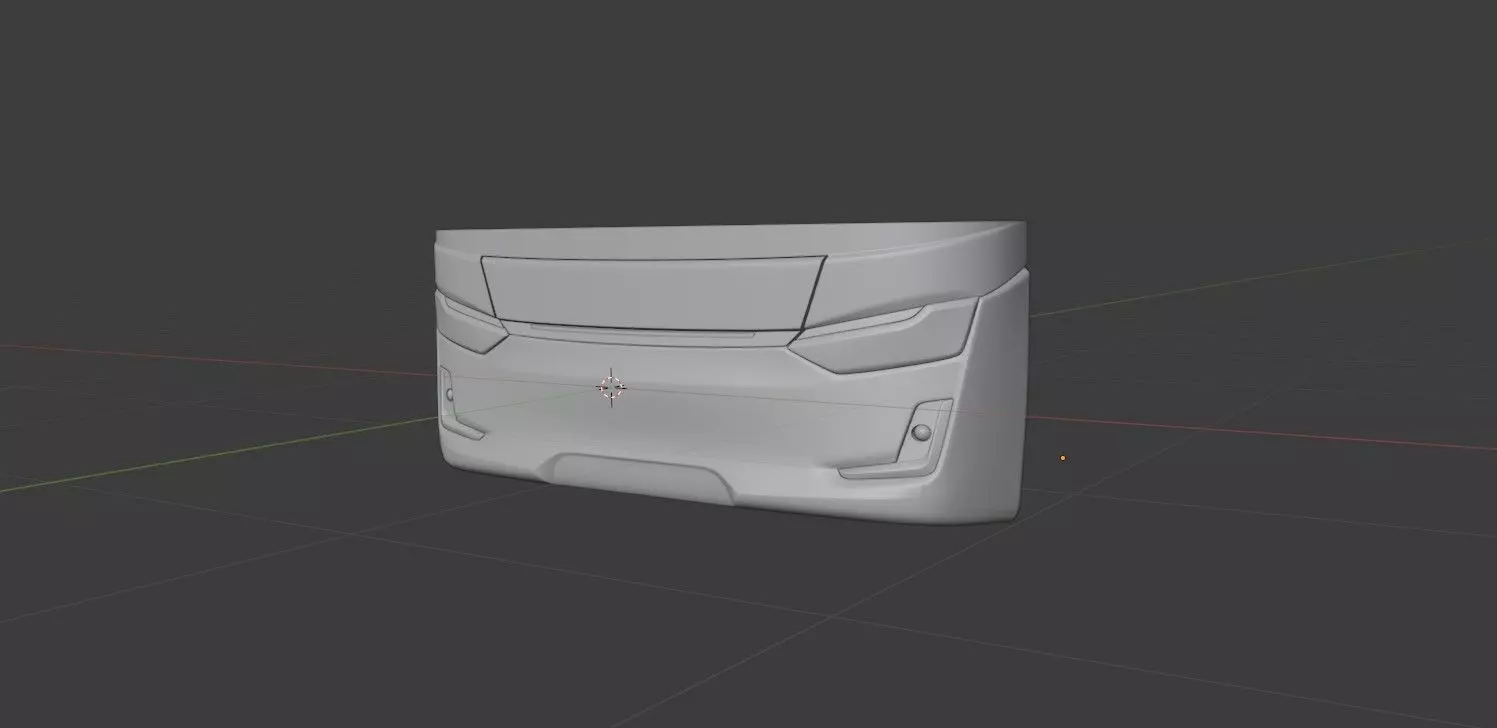 Laksana SR3 Front Bumper 3D model_0