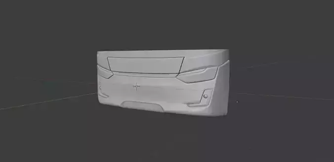 Laksana SR3 Front Bumper 3D model Laksana SR3 Front Bumper 3D model