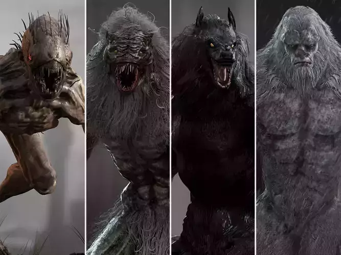 Mithical monsters pack 3D Model Collection