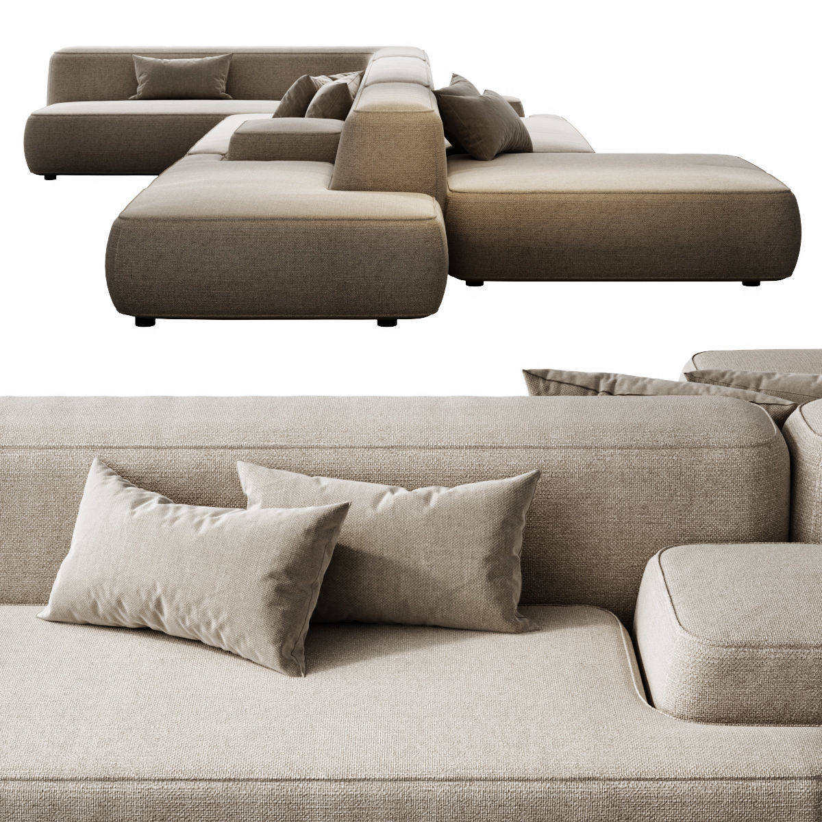 Modular sofa Lema Cloud 3D model_3