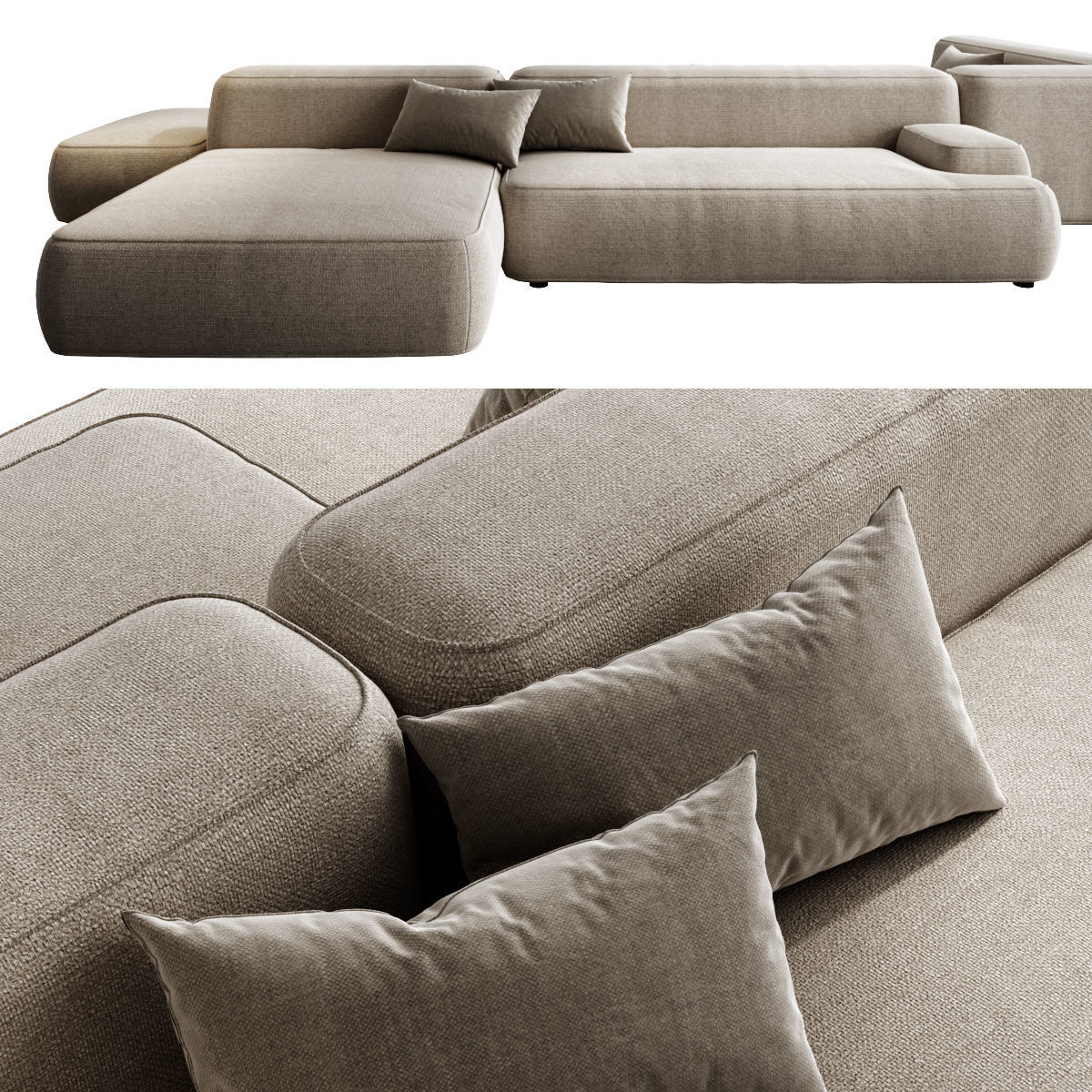 Modular sofa Lema Cloud 3D model_2
