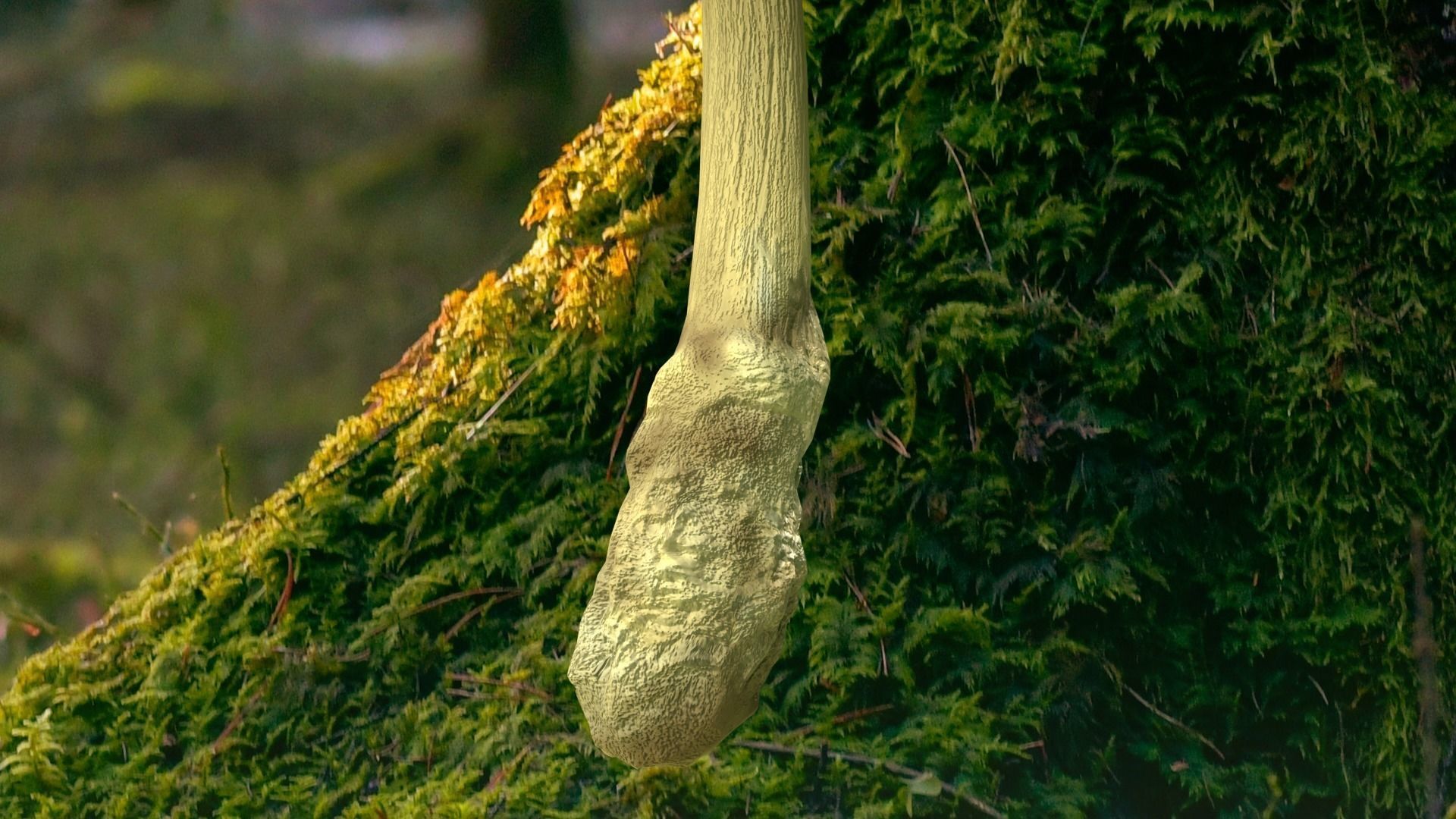 Red mushroom Low-poly 3D model_8