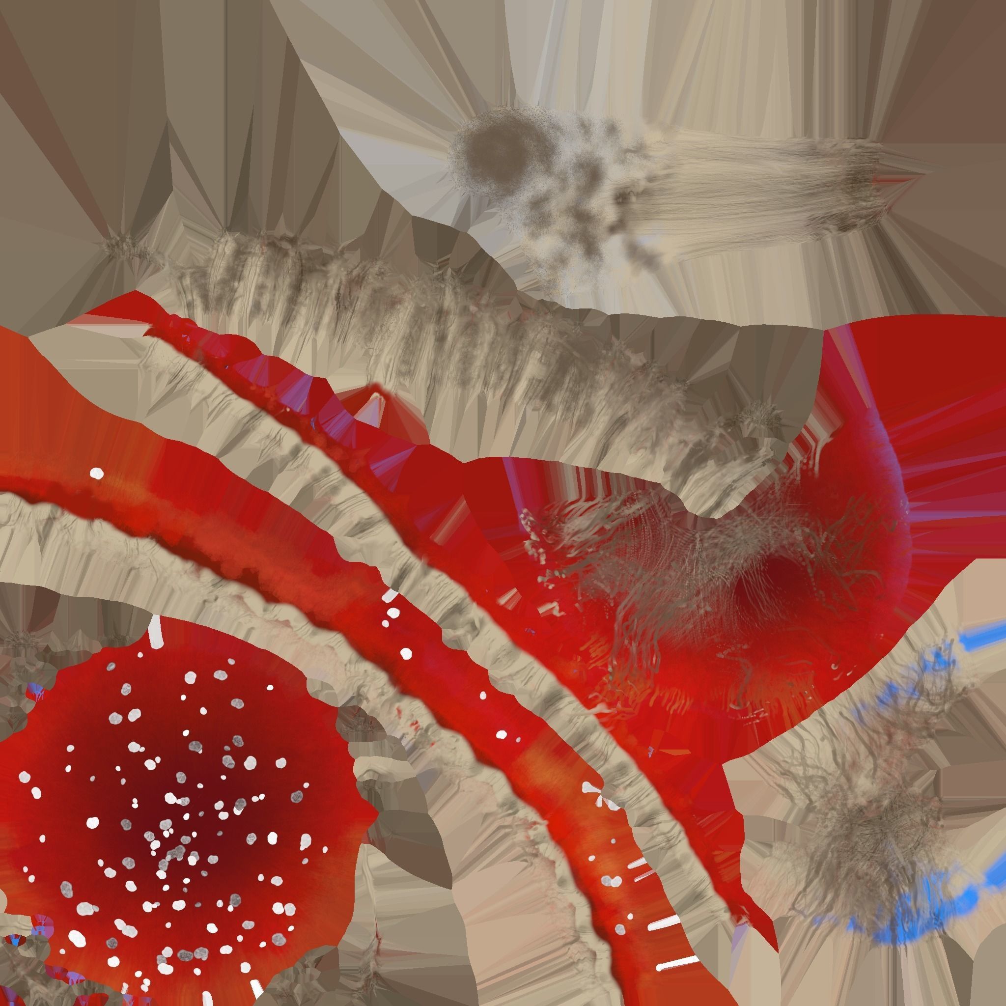 Red mushroom Low-poly 3D model_10