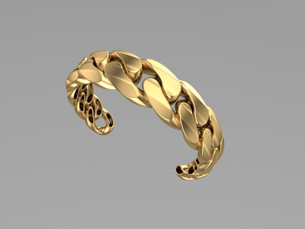 chain bracelet 3D model_1