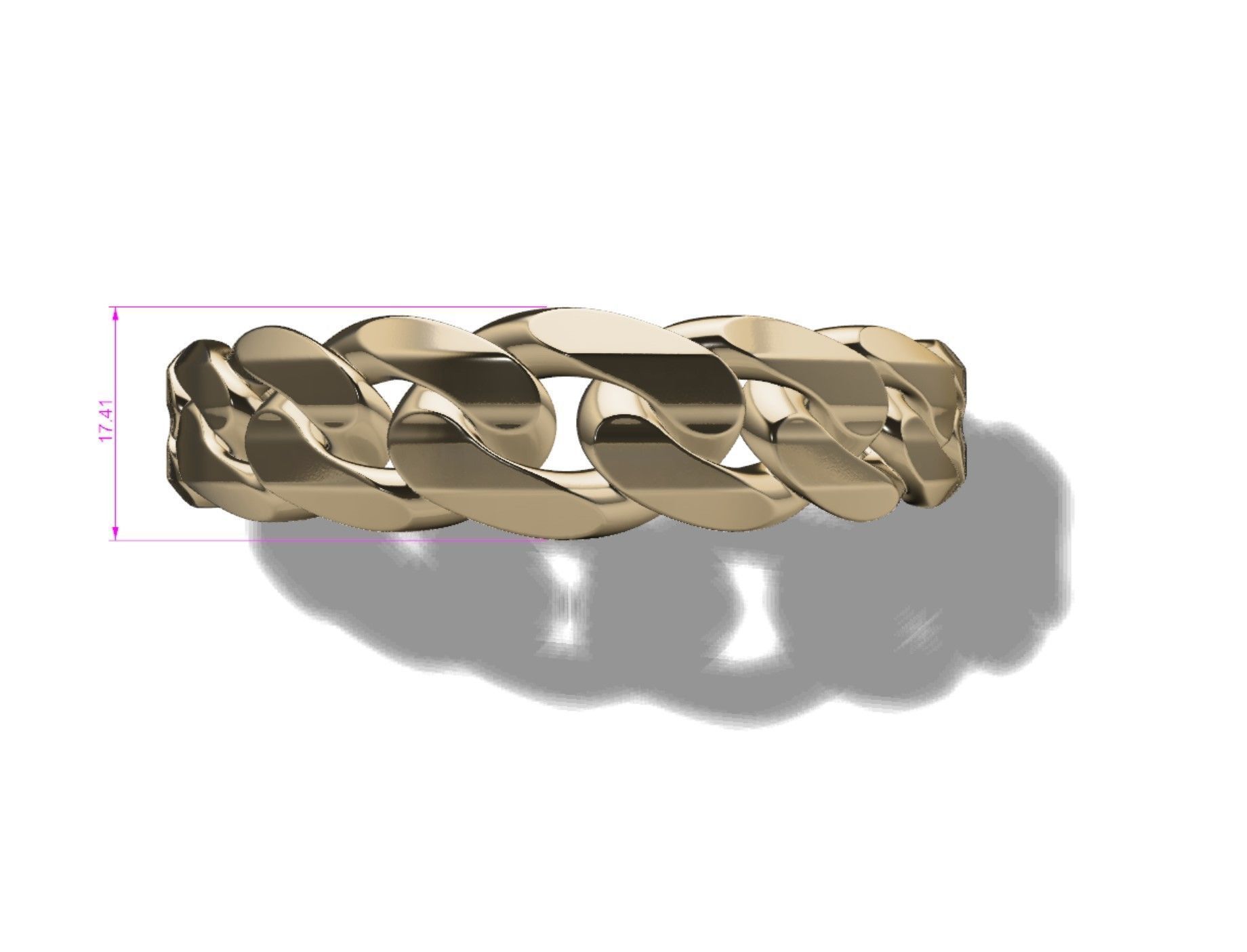 chain bracelet 3D model_6