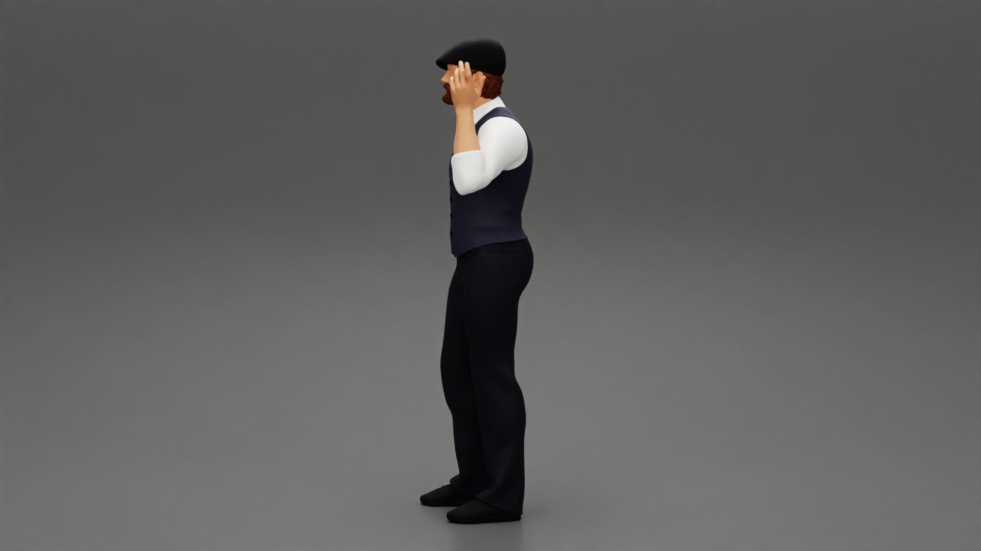 handsome man in outfit thomas shelby 3D print model_4