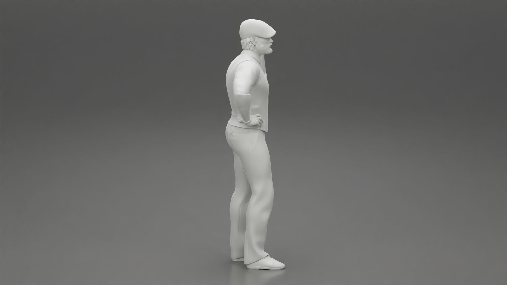 handsome man in outfit thomas shelby 3D print model_7