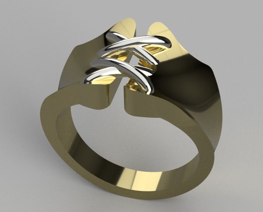 Corset Ring 3D print model_1