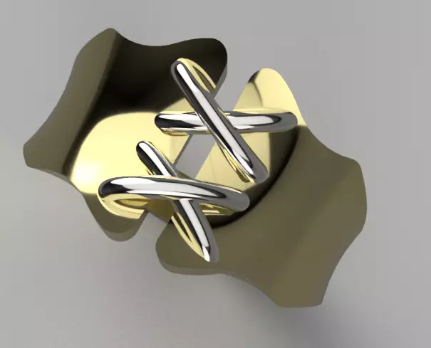 Corset Ring 3D print model_0