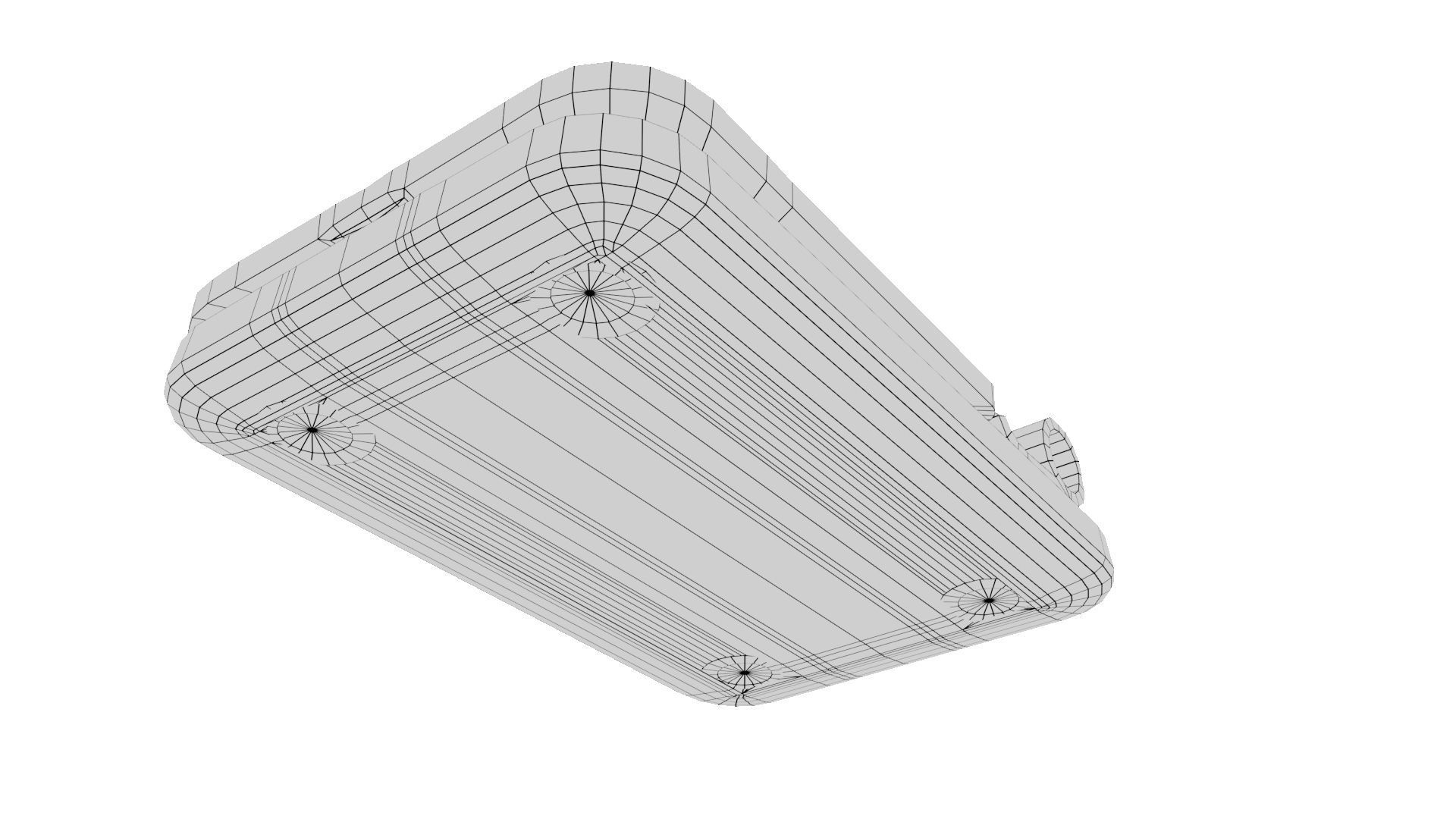 mobile phone holder Low-poly 3D model_9