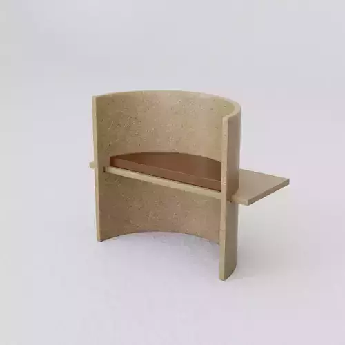 Arm Chair Interior Design Deco Wood Leather