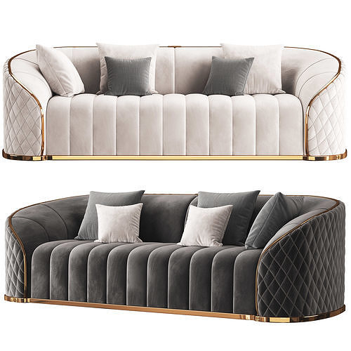 PIERRE SOFA Low-poly 3D model