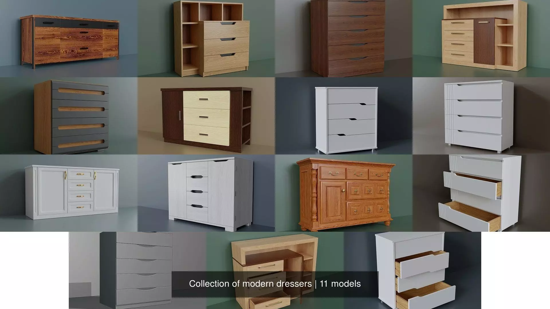 Collection of modern dressers _0