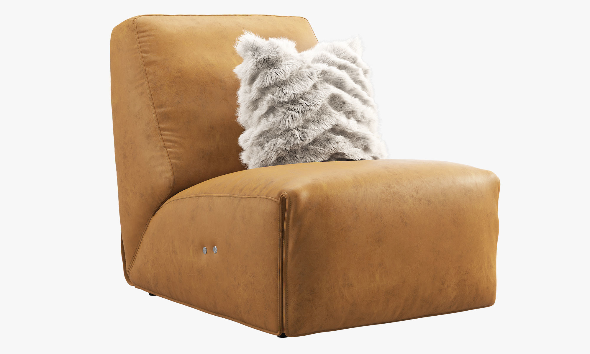 Joybird Clover Leather Chair option 1 3D model CGTrader