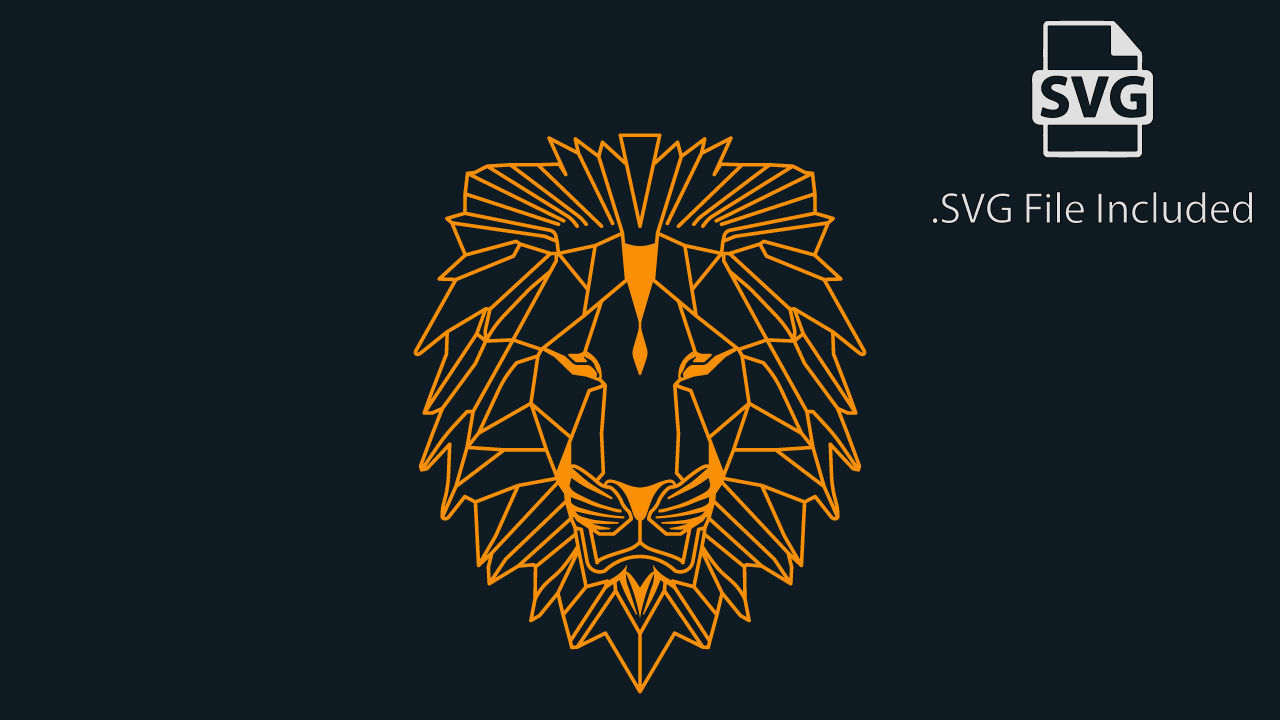 Feline Lion Stylized Pendant Amulet Necklace Design 3D print model_2