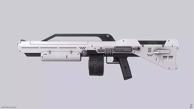 Scifi battle gun