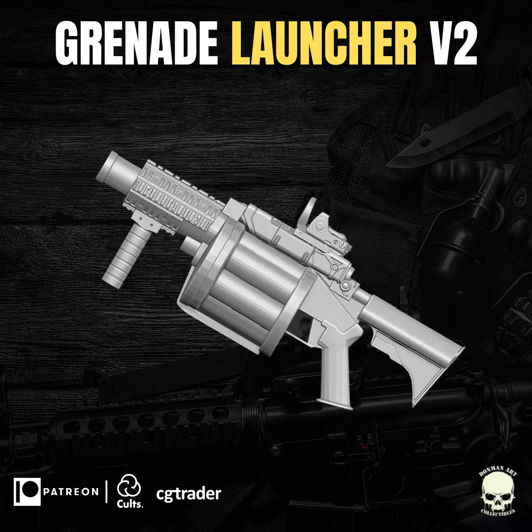 Big Lob Launcher For Action Figures 3D print model