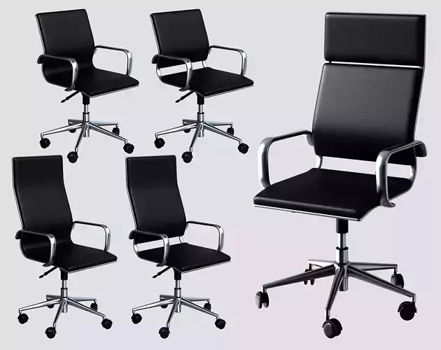 5 Desk Chair 3D model