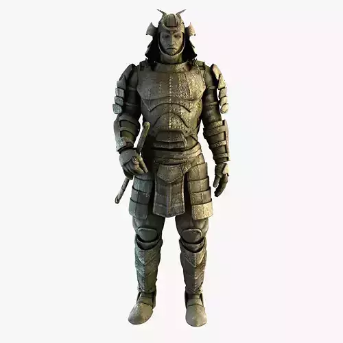 Statue of a Samurai 3D model