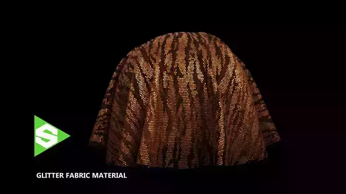 Glitter Fabric Material